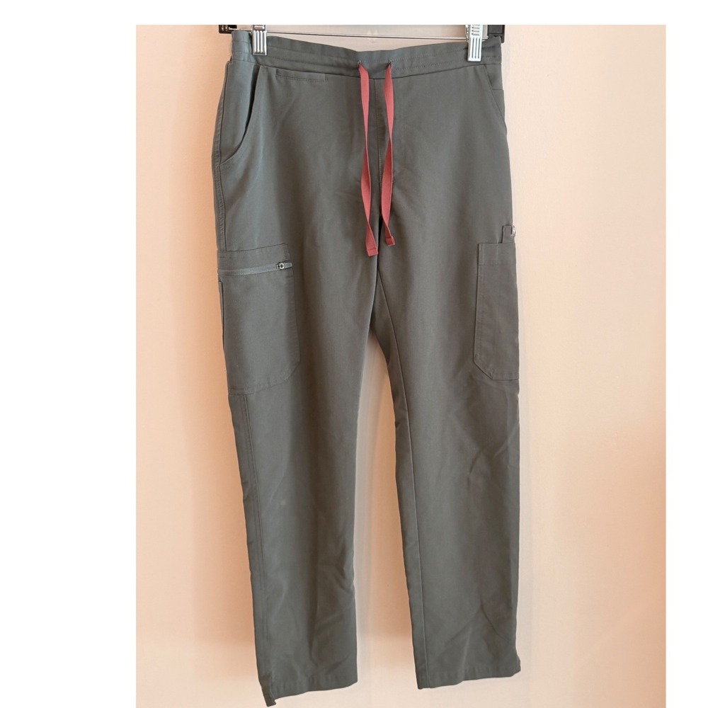 FIGS Technical Collection Bonsai Green Scrub Pants XS TW2000P Cargo Pocket